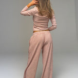 PRE-ORDER PALMER SOFT STRIPE WIDE LEG PANTS