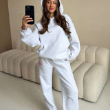 LOUNGE CLUB FLARED LEG JOGGERS