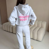 LOUNGE CLUB FLARED LEG JOGGERS