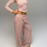 PRE-ORDER PALMER SOFT STRIPE WIDE LEG PANTS