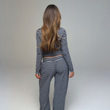 PRE-ORDER PALMER SOFT STRIPE WIDE LEG PANTS