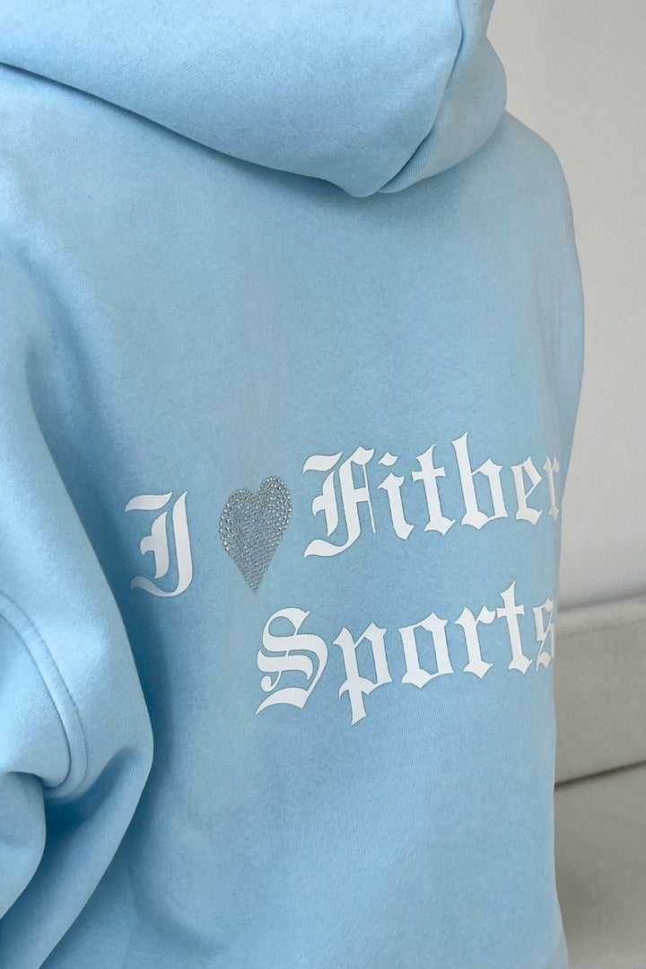 I ♥ FITBERRY OVERSIZED ZIP HOODIE