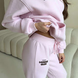 LOUNGE CLUB FLARED LEG JOGGERS