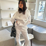 SPORTY FLARED JOGGERS